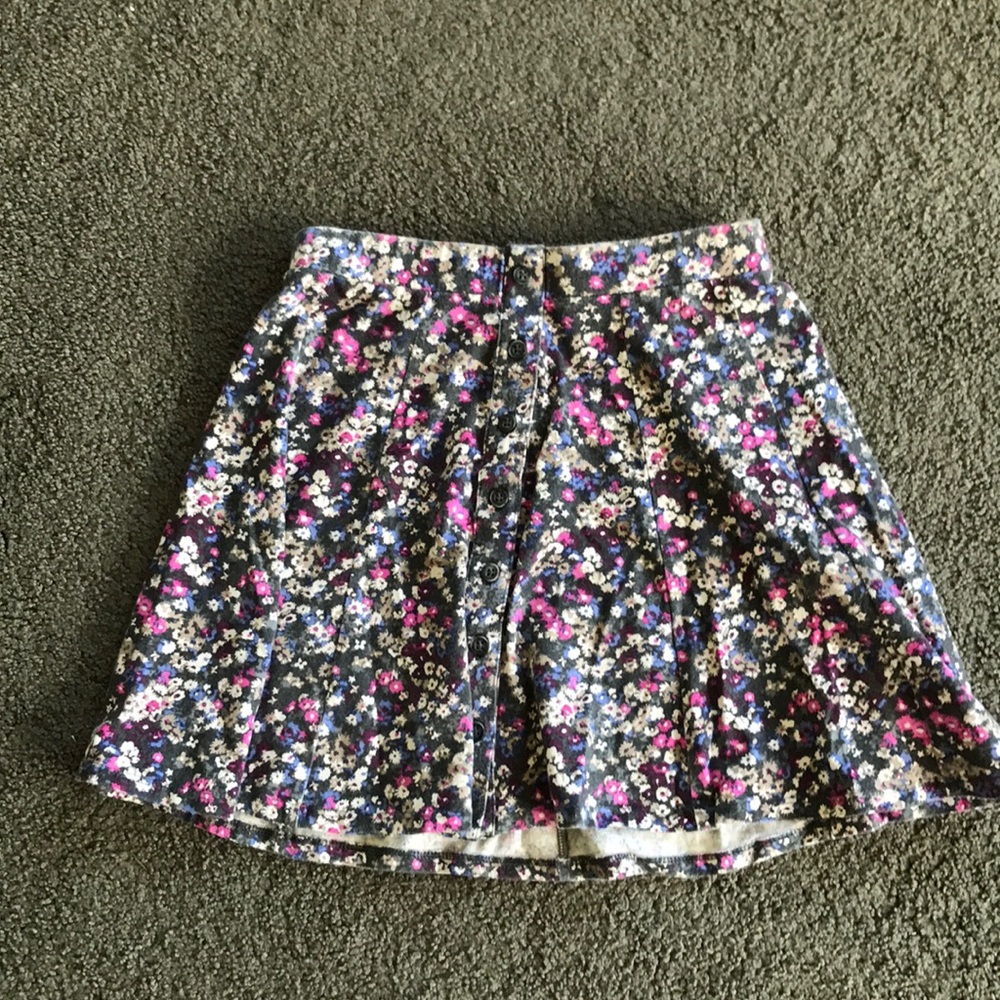 Multi colored flower skirt